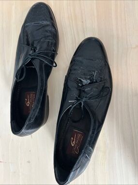 VTG Giorgio, Brittney, black leather and snake skin lace up loafer made in Spain